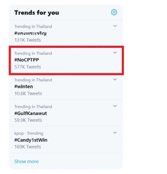 เดือดโซเชียล !! #NoCPTPP ติดเทรนด์ทวิตเตอร์ หลัง สรท.หนุนไทย ร่วมเจรา CPTPP - ครูโอ๋ รูปที่ 0