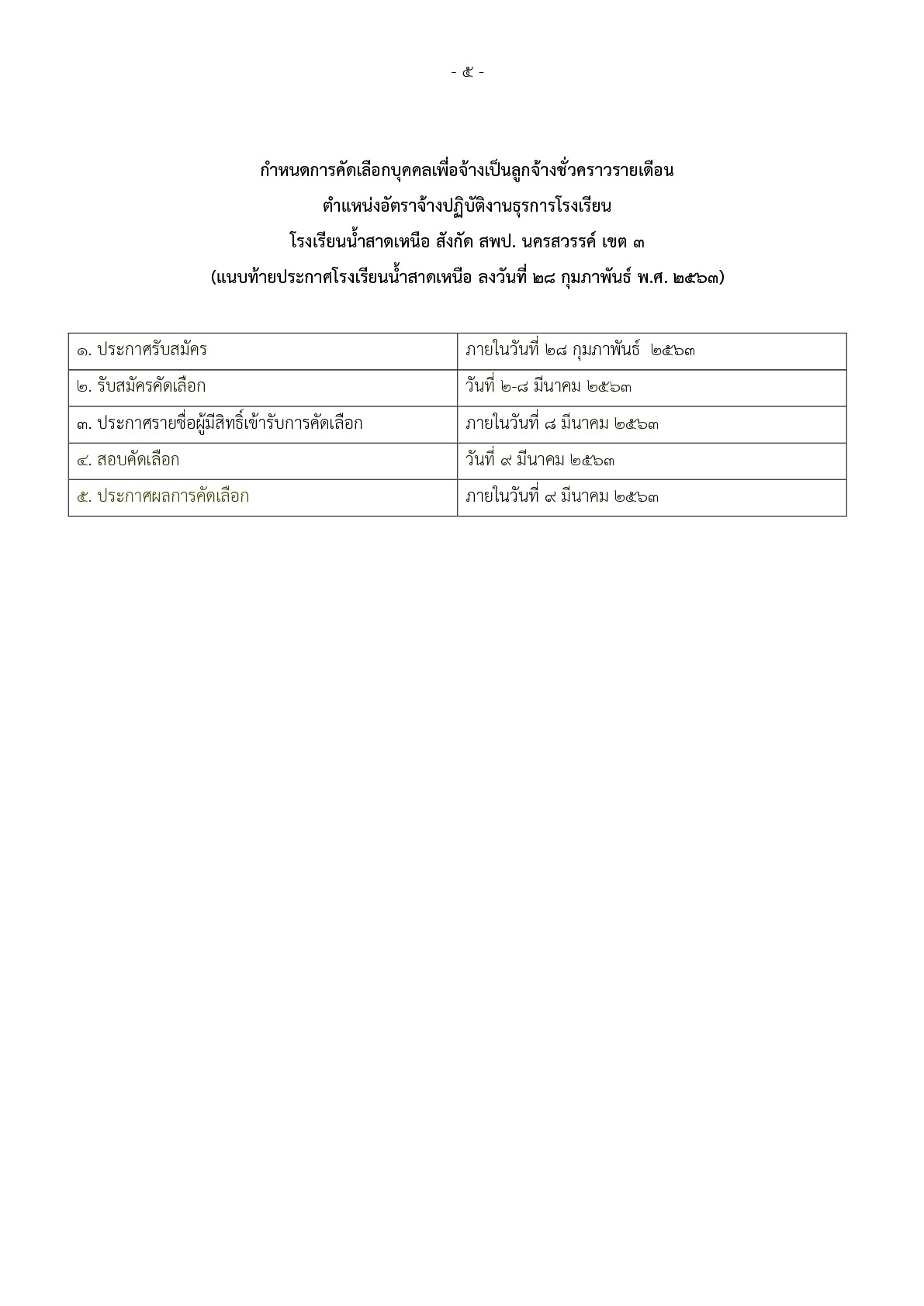 โรงเรียนน้ำสาดเหนือ - ครูโอ๋ รูปที่ 1
