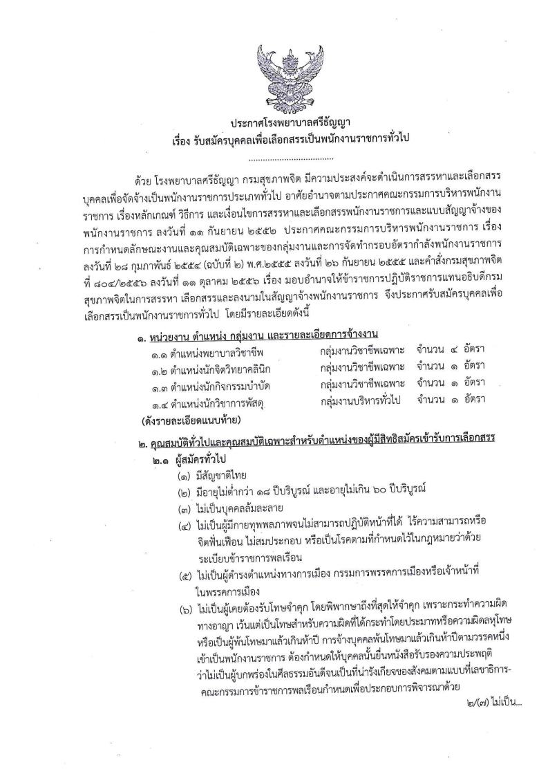 โรงพยาบาลศรีธัญญา - ครูโอ๋ รูปที่ 1